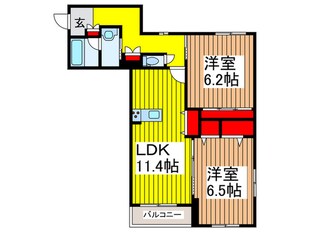 染の物件間取画像